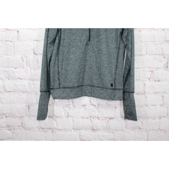 LL Bean VentureSoft Pullover Quarter Zip Black Marl Size XS - Picture 3 of 12